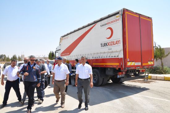 Türk Kızılayı’nın Cerablus'a yardımları sürüyor