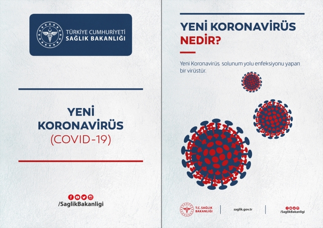 Sağlık Bakanlığından koronavirüs broşürü