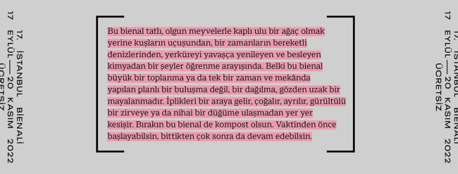 Kürötoryal metin, Fotoğraf: İKSV