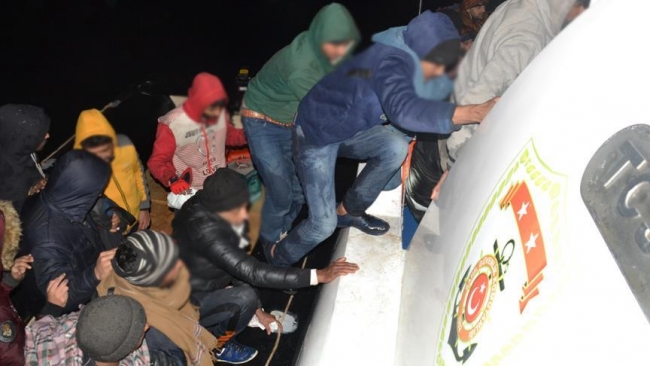 Bodrum açıklarında 56 kaçak göçmen yakalandı