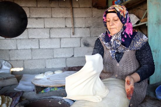 Türkiye'nin kültürel mirası "lavaş" kış sofralarında