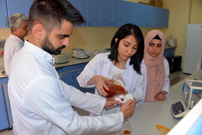 Öğrenciler Likit Maraş biberi ürettiler