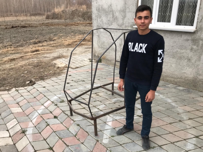 Liseli genç tasarladığı "insanlı dron" için destek arıyor