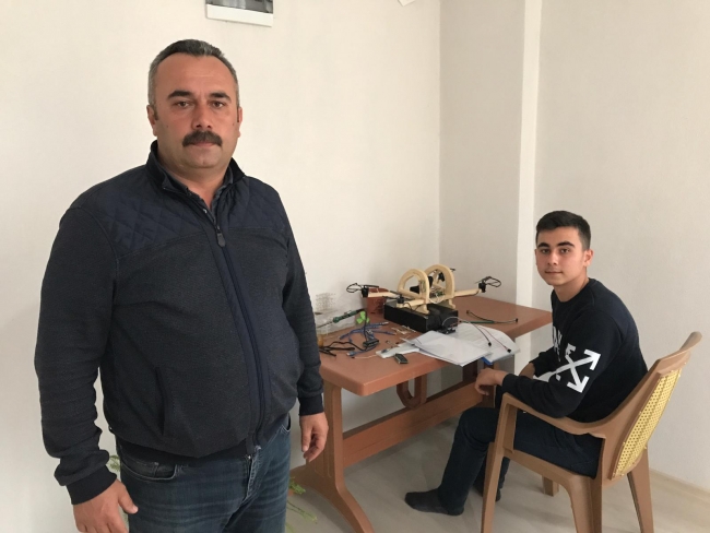 Liseli genç tasarladığı "insanlı dron" için destek arıyor