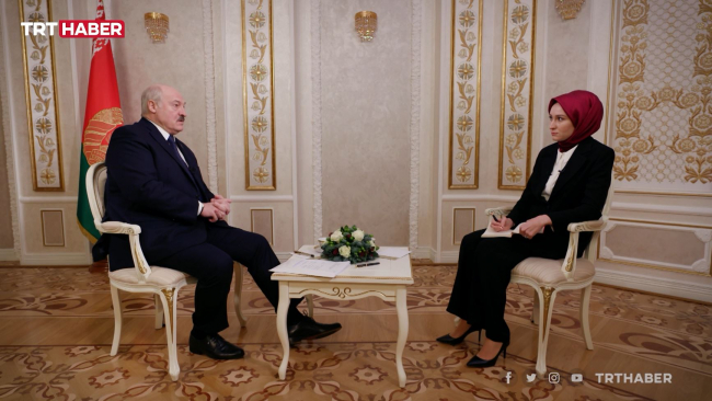 Belarus Devlet Başkanı Lukaşenko TRT Haber'e konuştu