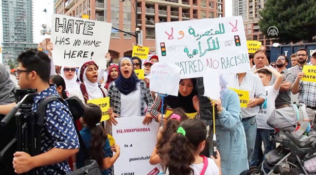 Kanada’da İslamofobik saldırılara protesto