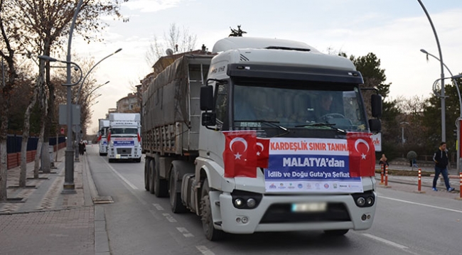 Malatya'dan İdlib ve Doğu Guta'ya şefkat eli