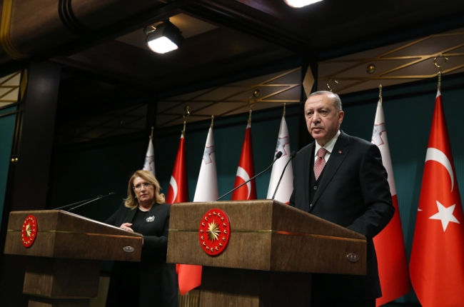 Cumhurbaşkanı Erdoğan ile Preca ortak açıklama yaptı