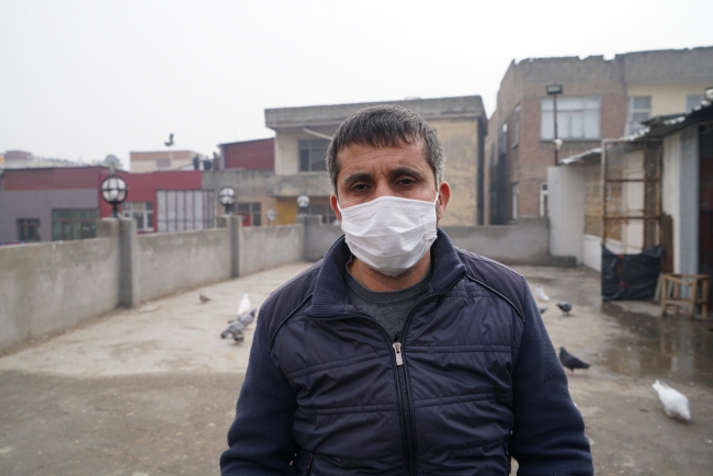 Güvercin oteli işletmecisi ve Diyarbakır Kanatlı Hayvanseverler Derneği Başkanı Mehmet Batmaz