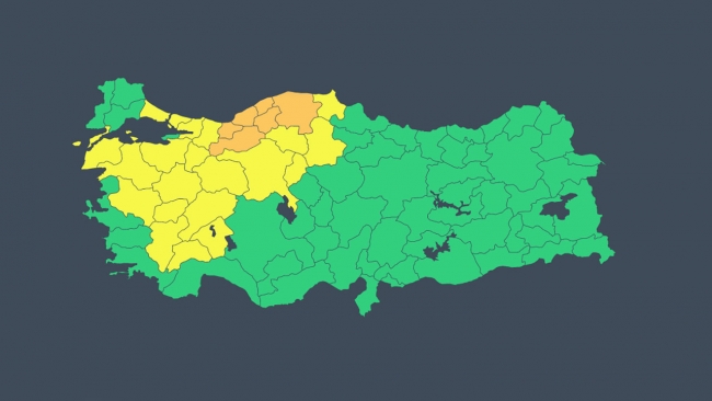 Sel, yıldırım, dolu... 20 ile sarı, 6 ile turuncu uyarı