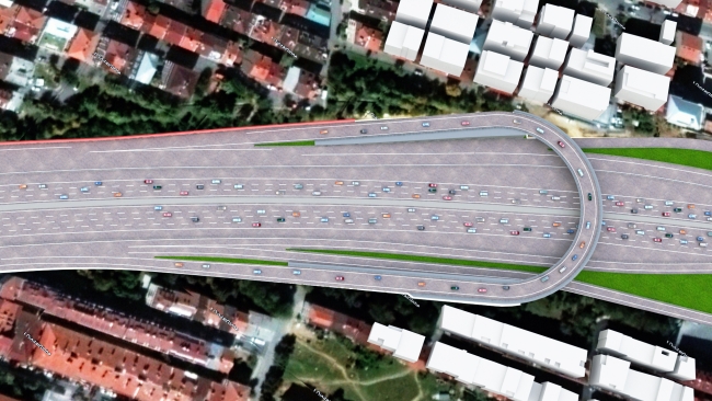 Metris TEM kavşağında trafik düzenlemesi