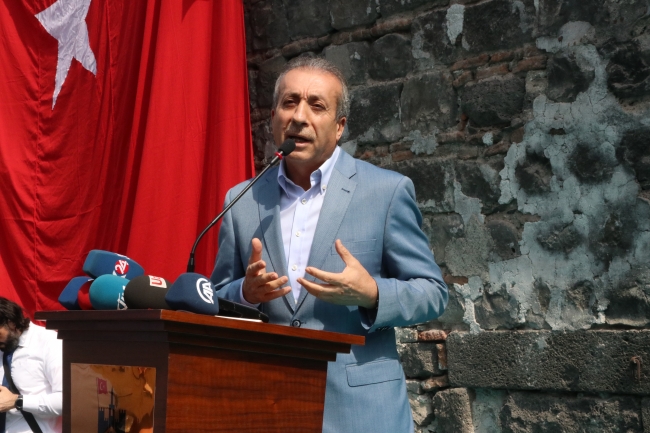 Terörün zarar verdiği Dört Ayaklı Minare'nin açılışı yapıldı