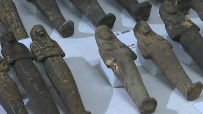 Fotoğraf: DHA (Yeni Krallık dönemine dayanan 52 ahşap lahit)