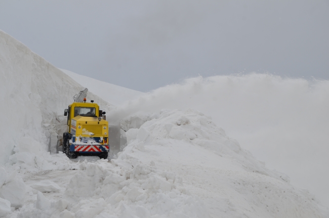 Muş'ta kar kalınlığı yer yer 10 metreye ulaştı