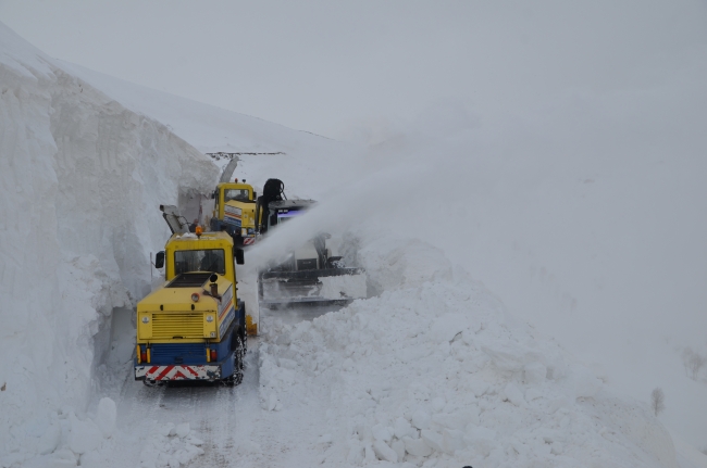 Muş'ta kar kalınlığı yer yer 10 metreye ulaştı