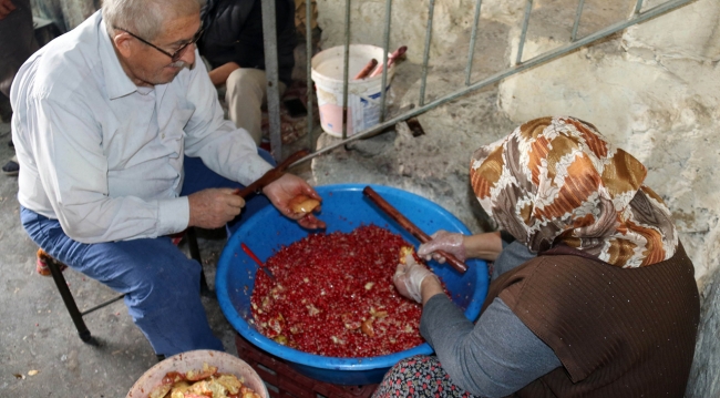 Zinnar'ın organik narları uzun uğraştan sonra 'nar ekşisi'ne dönüşüyor