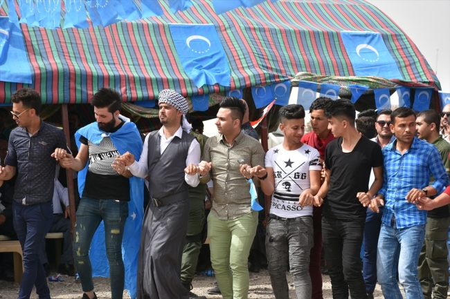 Kerkük'teki Türkmenler Nevruz Bayramı'nı kutladı