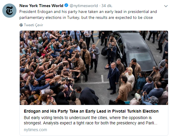 Seçim dünya basınında ses getirdi