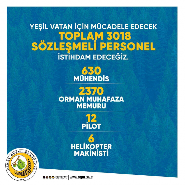 Tarım ve Orman Bakanlığı personel alımı ne zaman yapılacak? İşte 2022 OGM personel alımı başvuru şartları