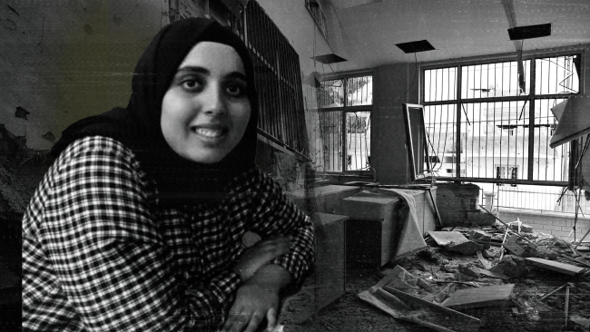 Ayşenur Alkan, görev yaptığı okula girerken roketlerin hedefi oldu. 