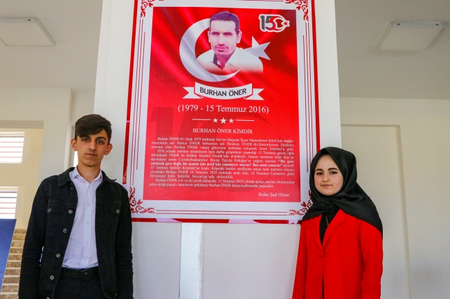 15 Temmuz şehidinin adı Van'da okulda yaşatılacak