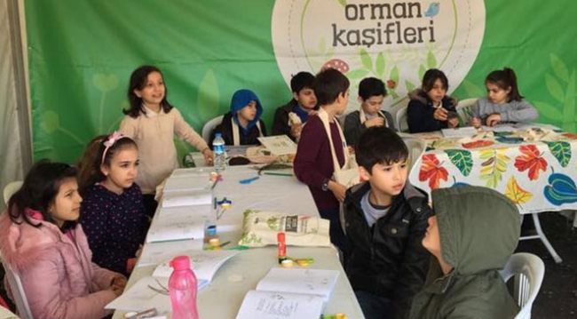 Orman kaşifi öğrenciler keşfe başladı