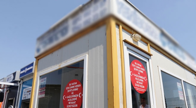 İstanbul'da şehit yakınları ve gazilere ücretsiz hizmetler sunuluyor