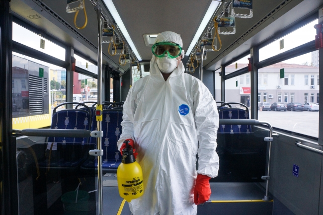 İstanbul'un otobüsleri düzenli olarak temizleniyor