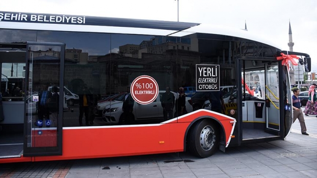 Kayseri'de yerli elektrikli otobüsler ulaşıma katkı sağlayacak
