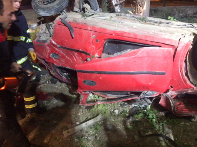 Samsun'da otomobil takla attı: 2 ölü, 1 yaralı