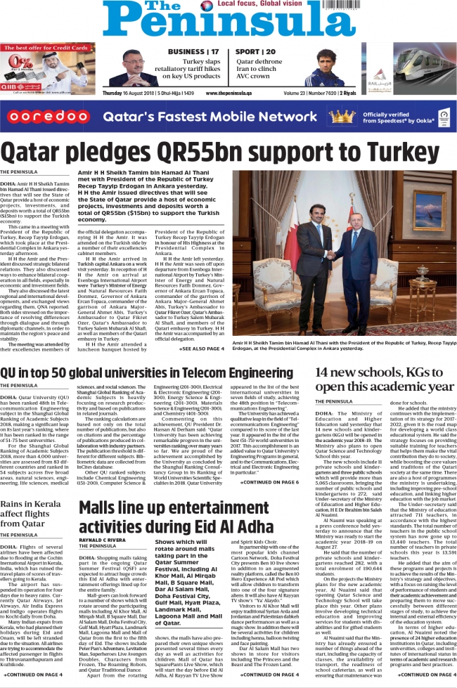 Katar medyası: Ümmetin destekçisi Türkiye'nin yanındayız