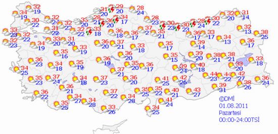 Serin ve yağışlı hava geliyor