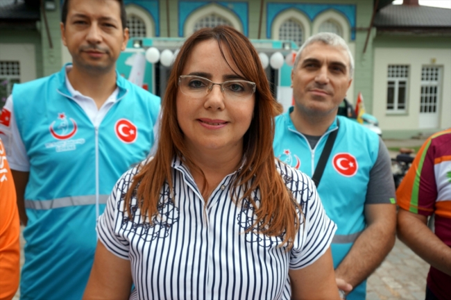 Sağlık için pedal çevirdiler