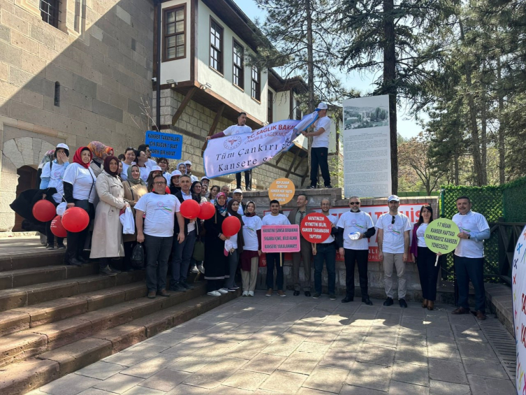 Çankırı’da kanser farkındalığı etkinliği düzenlendi