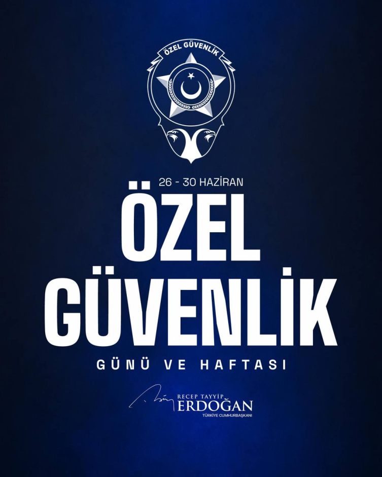 Cumhurbaşkanı Erdoğan, Özel Güvenlik Haftası’nı kutladı