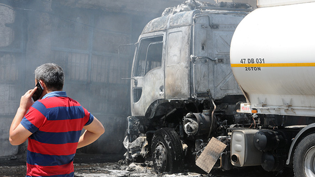 Mardin'de oto sanayi sitesinde patlama: 2 yaralı