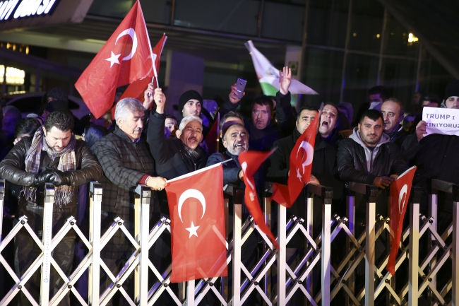 ABD'nin Ankara Büyükelçiliği önünde protestolar gün boyu sürdü