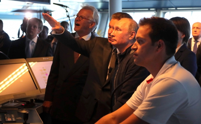 Cumhurbaşkanı Erdoğan, Putin ile Türk Akım'ı görüştü