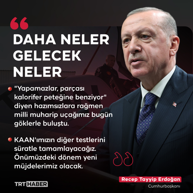 Cumhurbaşkanı Erdoğan: Savunma sanayiinde yeni müjdeler vermeyi sürdüreceğiz