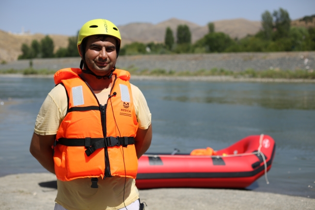 Palu'da rafting heyecanı