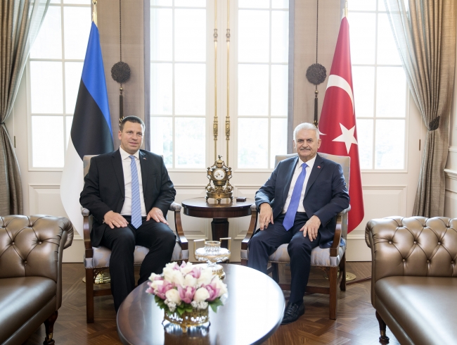 Estonya Başbakanı Ratas Ankara'da resmi törenle karşılandı