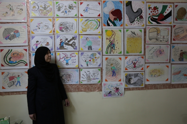 Doğu Guta'daki trajediyi resmetti