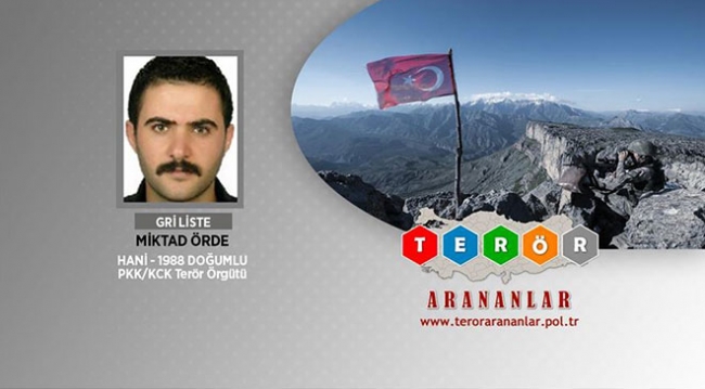 Gri listede aranan terörist etkisiz hale getirildi