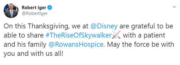 Ölüm döşeğindeki Star Wars hayranına Disney'den ön gösterim