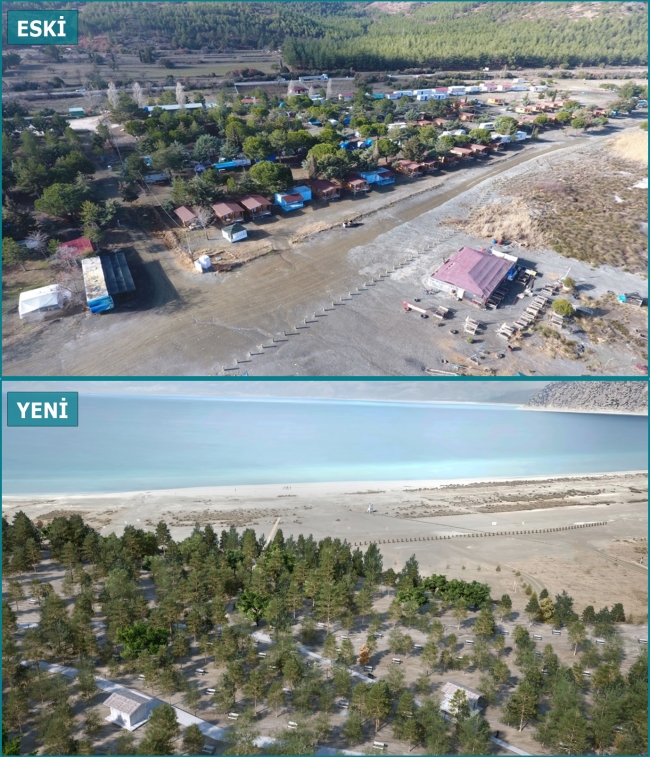 Salda Gölü'ndeki olumsuz izler birer birer siliniyor