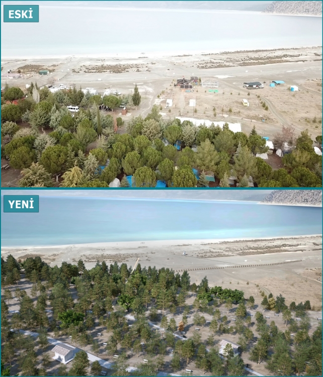 Salda Gölü'ndeki olumsuz izler birer birer siliniyor