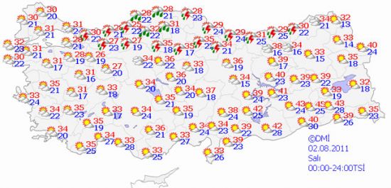 Serin ve yağışlı hava geliyor