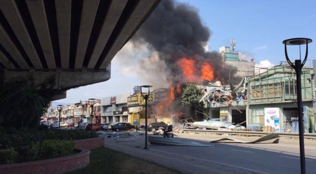 Samsun'da sanayi sitesinde patlama