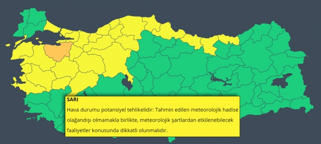 Meteoroloji uyardı: Kuvvetli fırtına geliyor