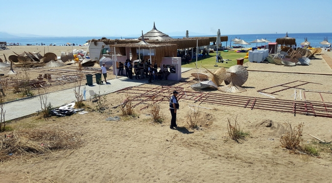 Sarımsaklı Plajı'nda hava destekli operasyon